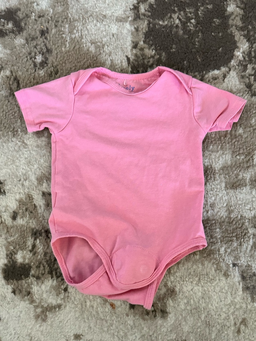 Magnetic Me Pink Short-Sleeve Baby One-Piece Bodysuit